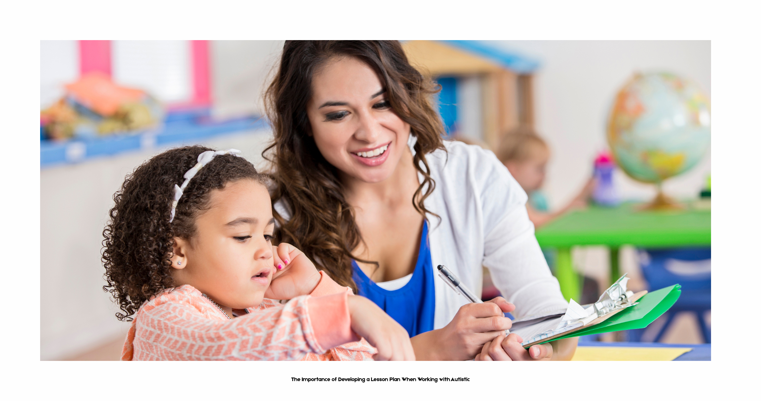 a teacher with her student